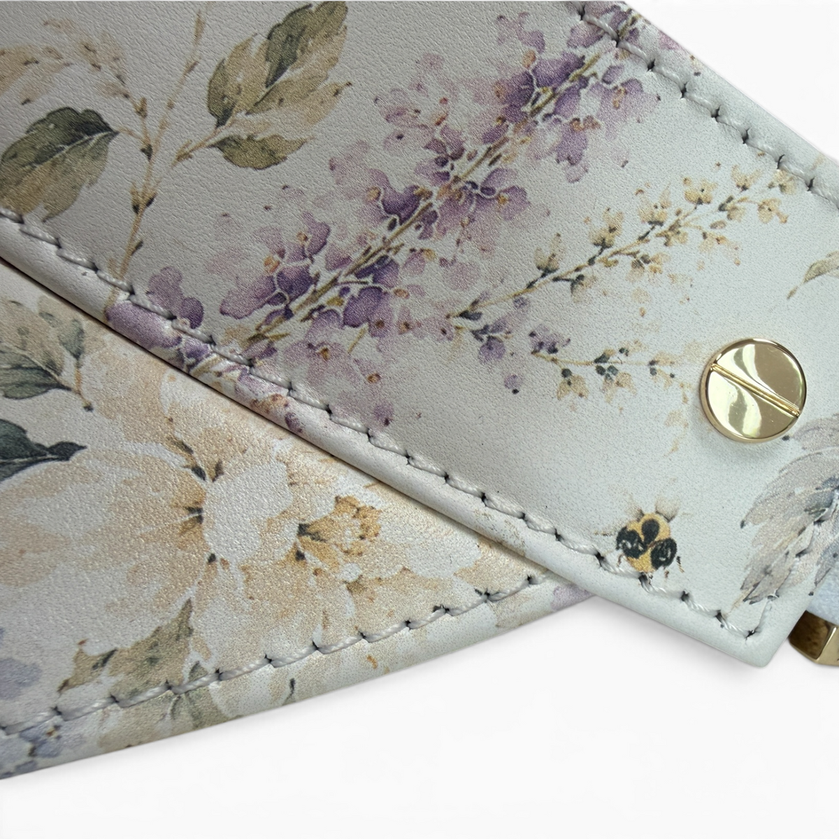 The Visor - Le Jardin Leather & Gold