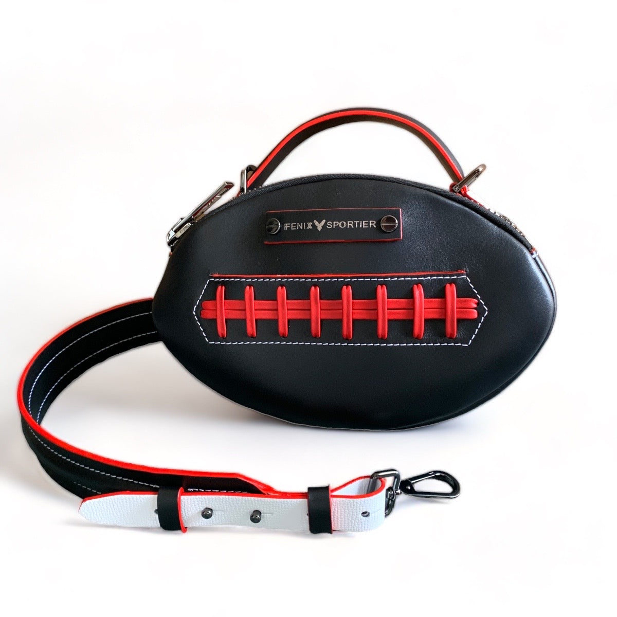 The Football Bag - Black / Red / White