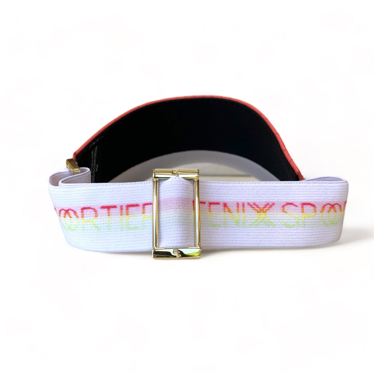 The Leather Visor - Watermelon Sorbet & Gold