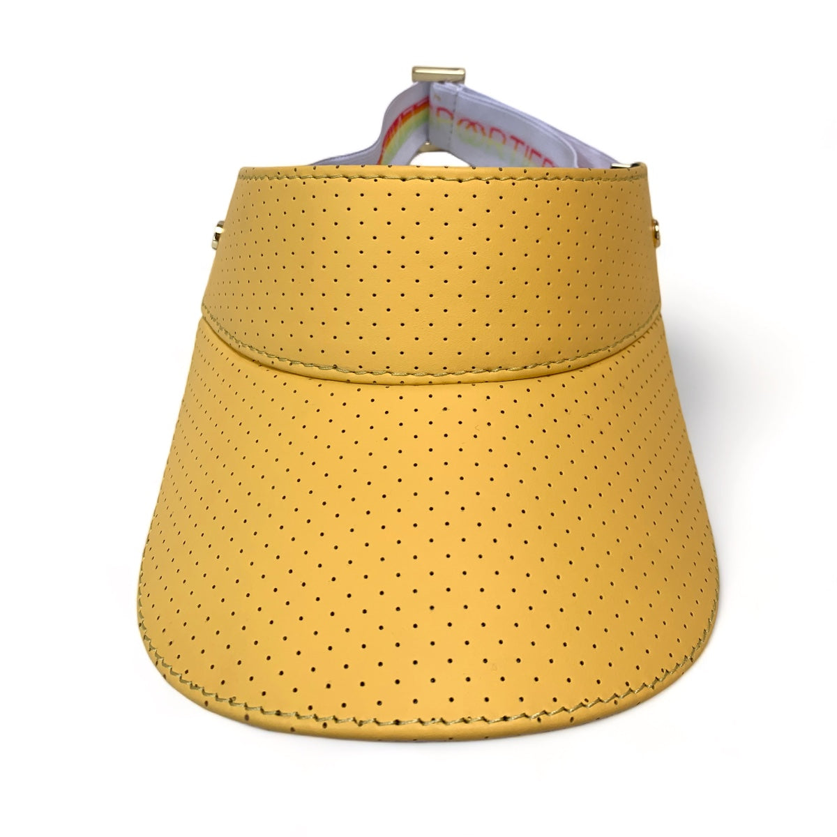 The Leather Visor - Pineapple Sorbet & Gold