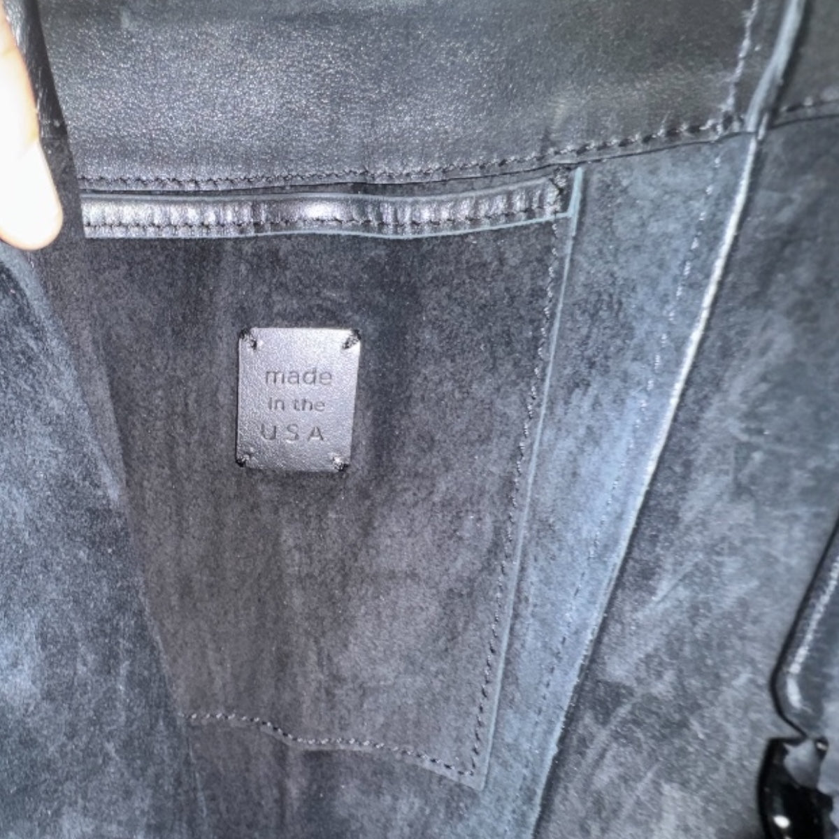 One Bag (Black Leather w/Gunmetal Hardware)