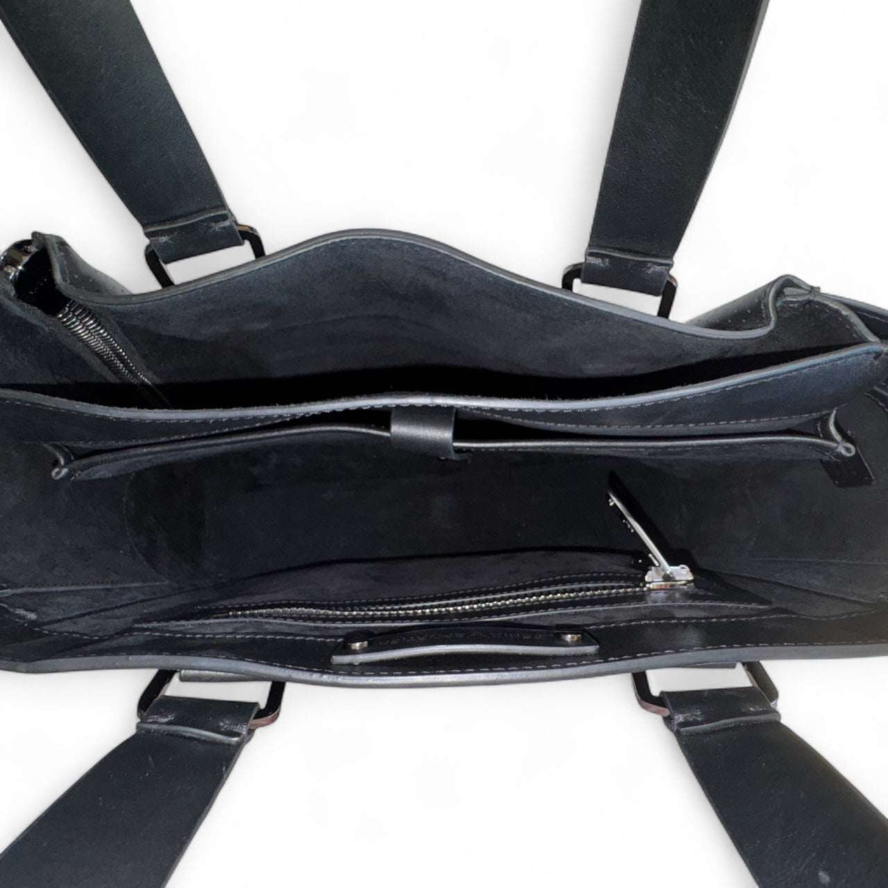 One Bag (Black Leather w/Gunmetal Hardware)