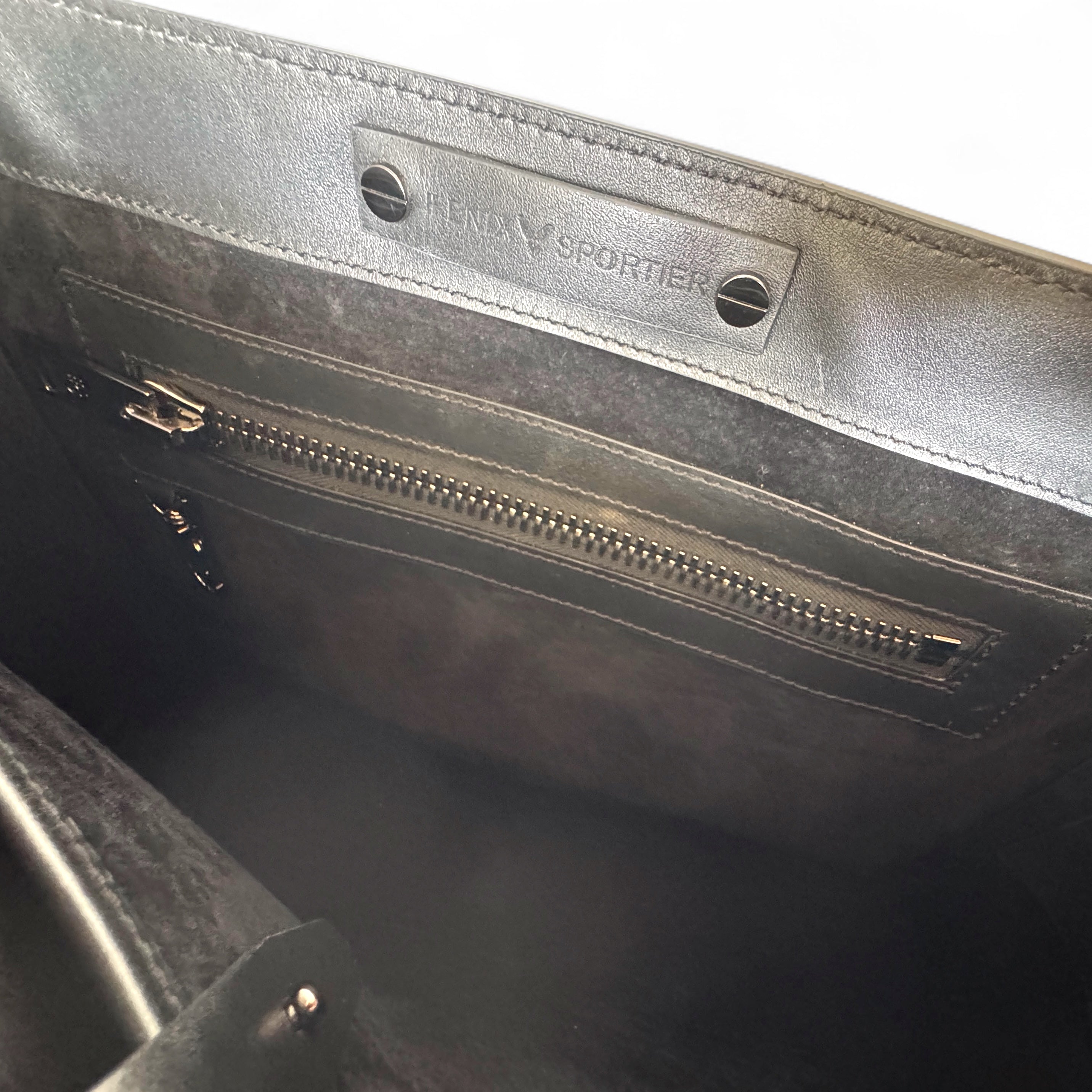 One Bag (Black Leather w/Gunmetal Hardware)