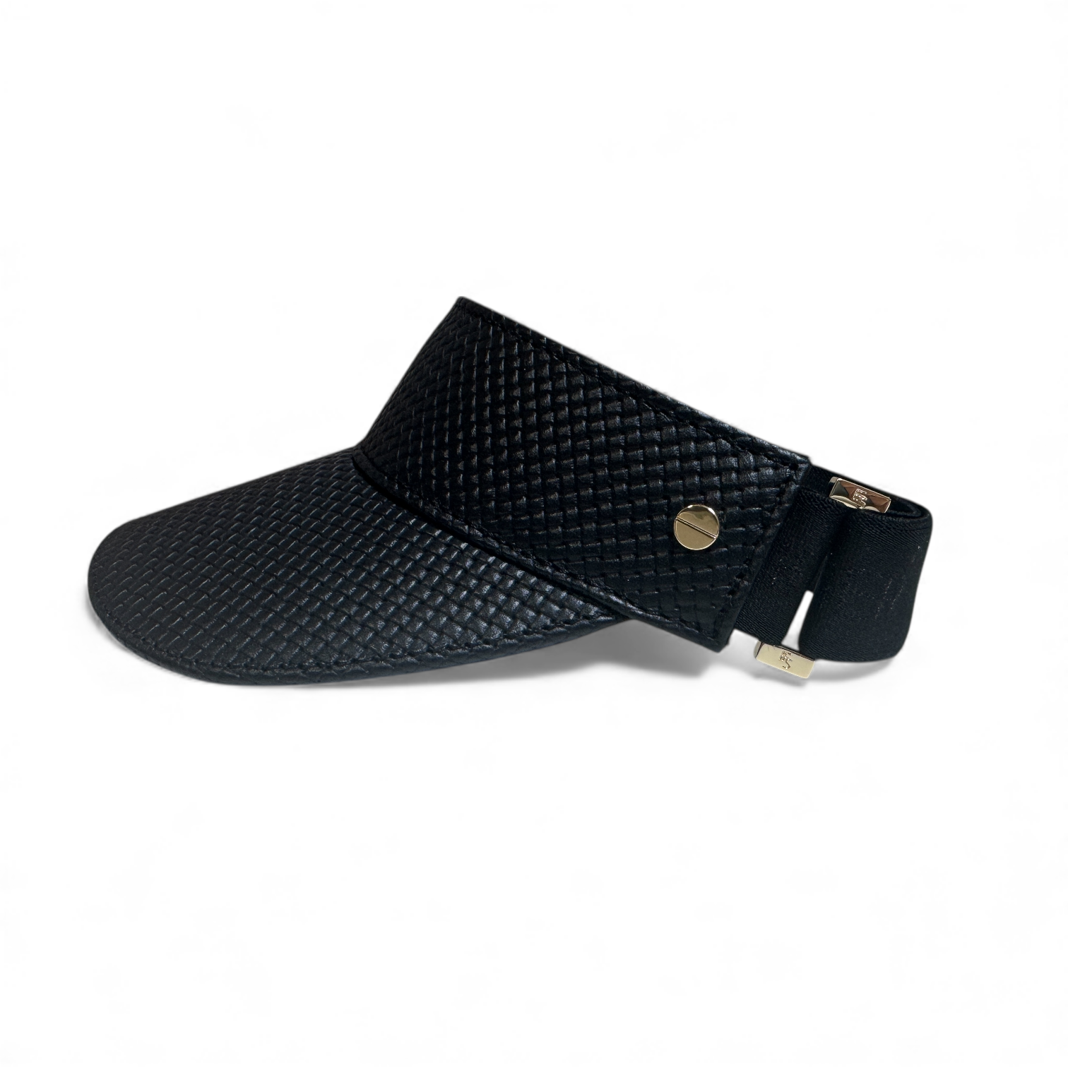 The Leather Visor - Tressê Noir & Gold (Ltd. Ed.)