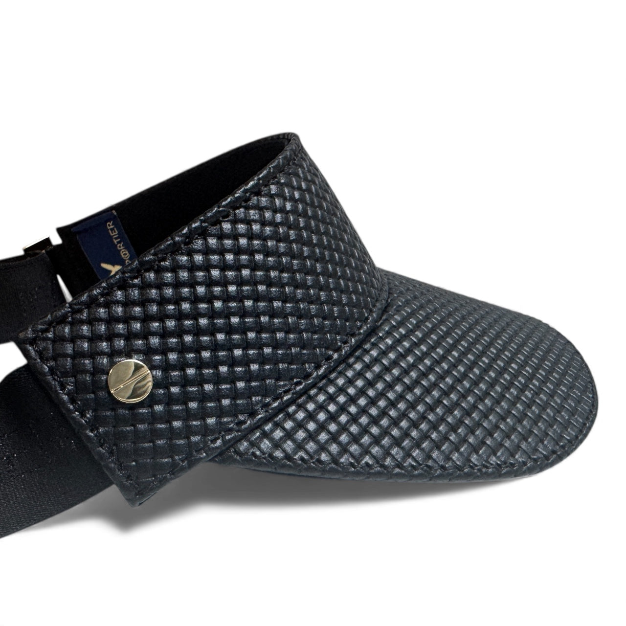 The Leather Visor - Tressê Noir & Gold (Ltd. Ed.)