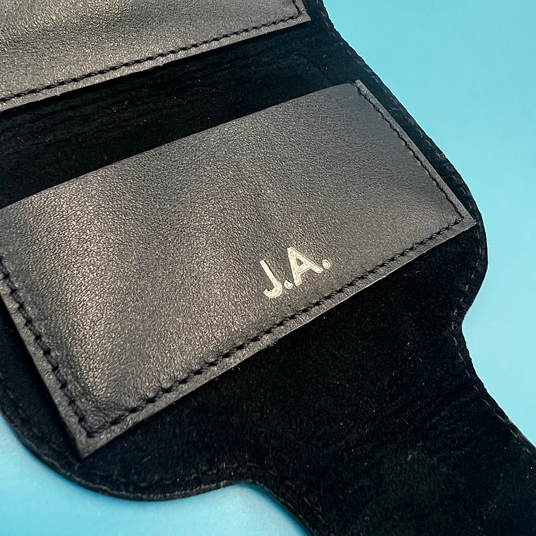 Pickleball Lovers Wallet - White Leather / Pink Suede / Gold