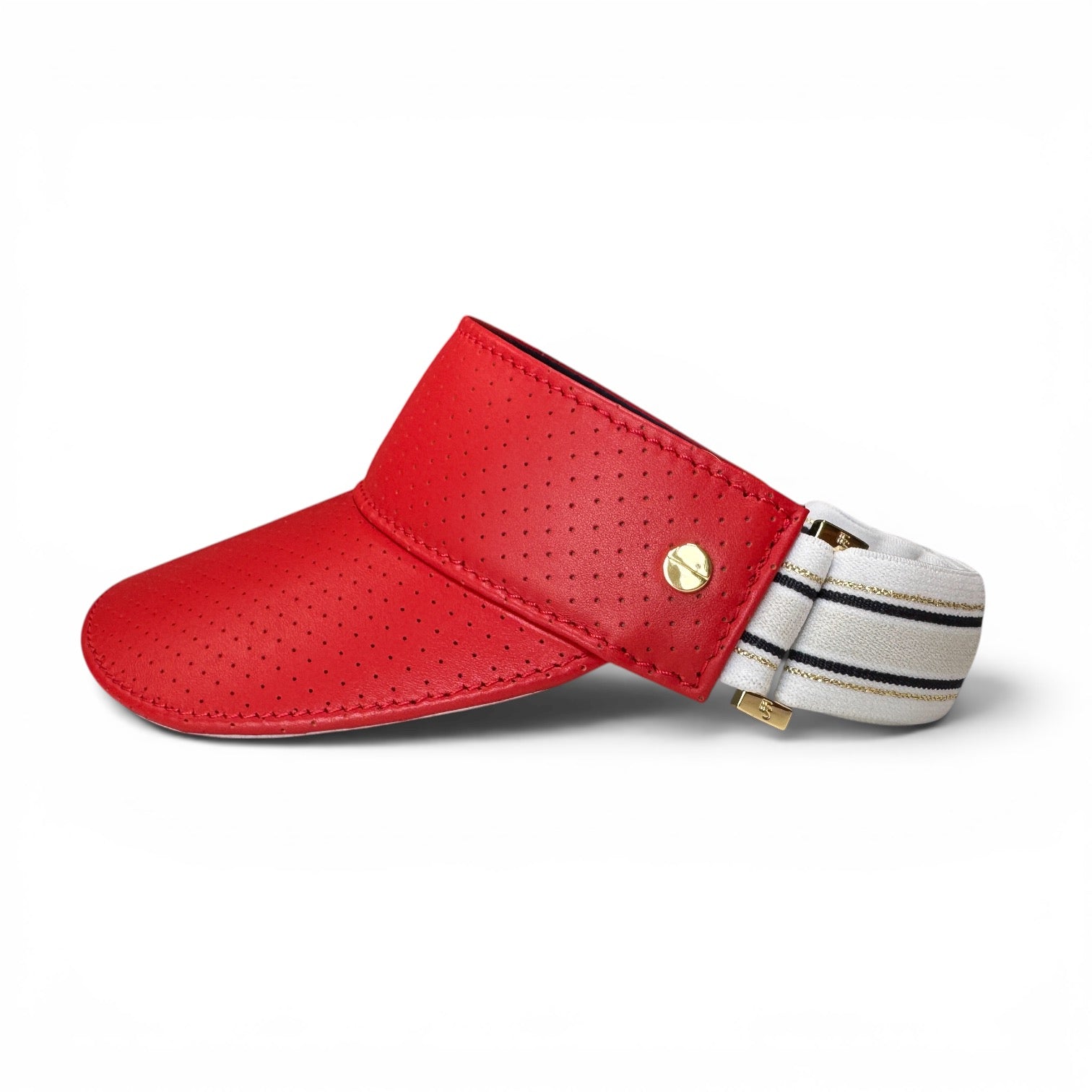 The Leather Visor - Little Miss Fourth of July Red (Ltd.)
