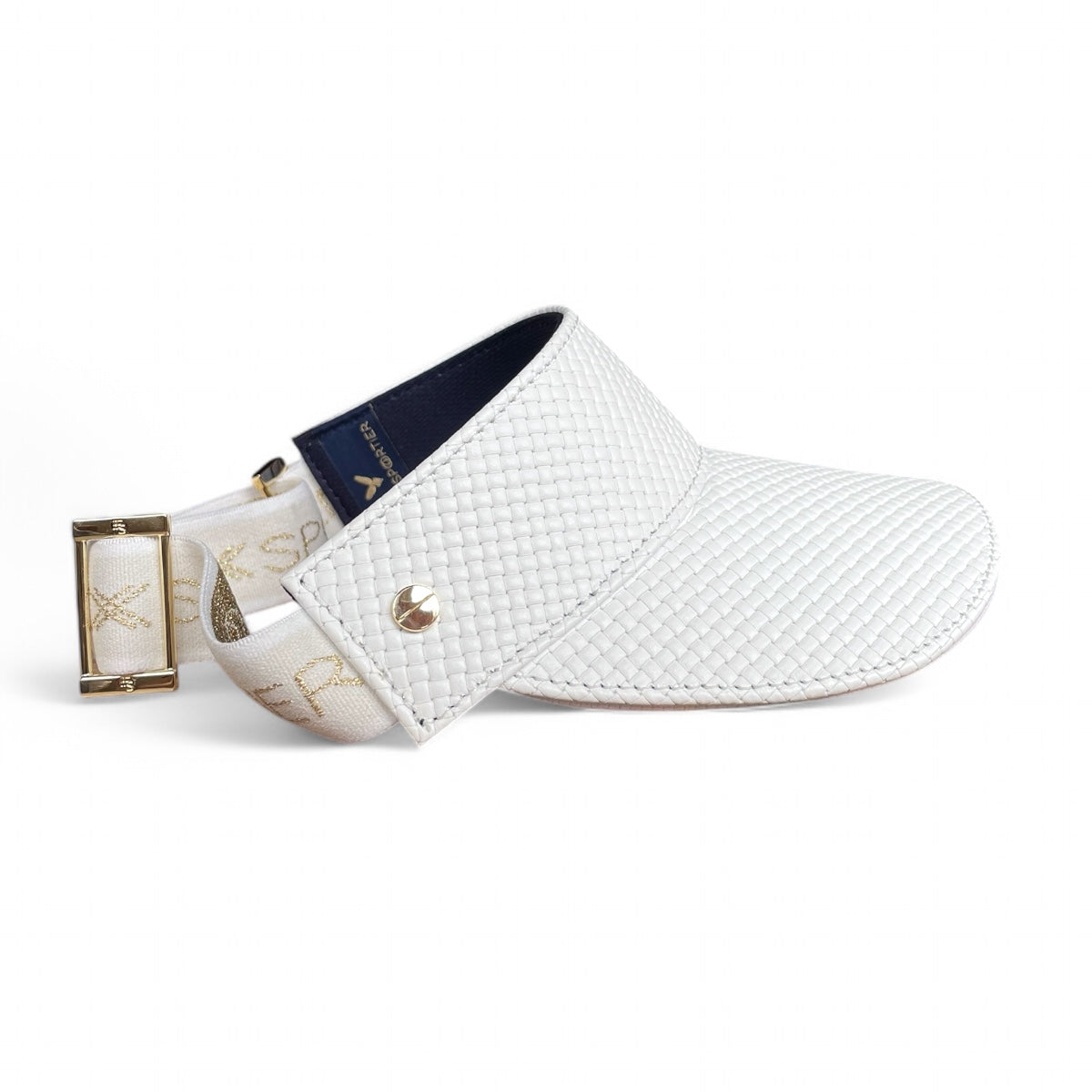 The Leather Visor - Blanc Tressê & Gold (Ltd. Ed.)