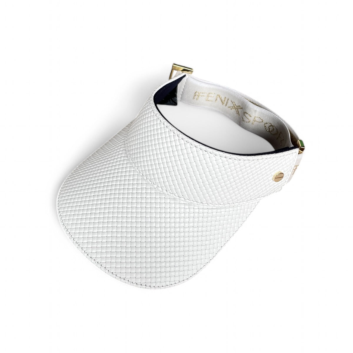 The Leather Visor - Blanc Tressê & Gold (Ltd. Ed.)