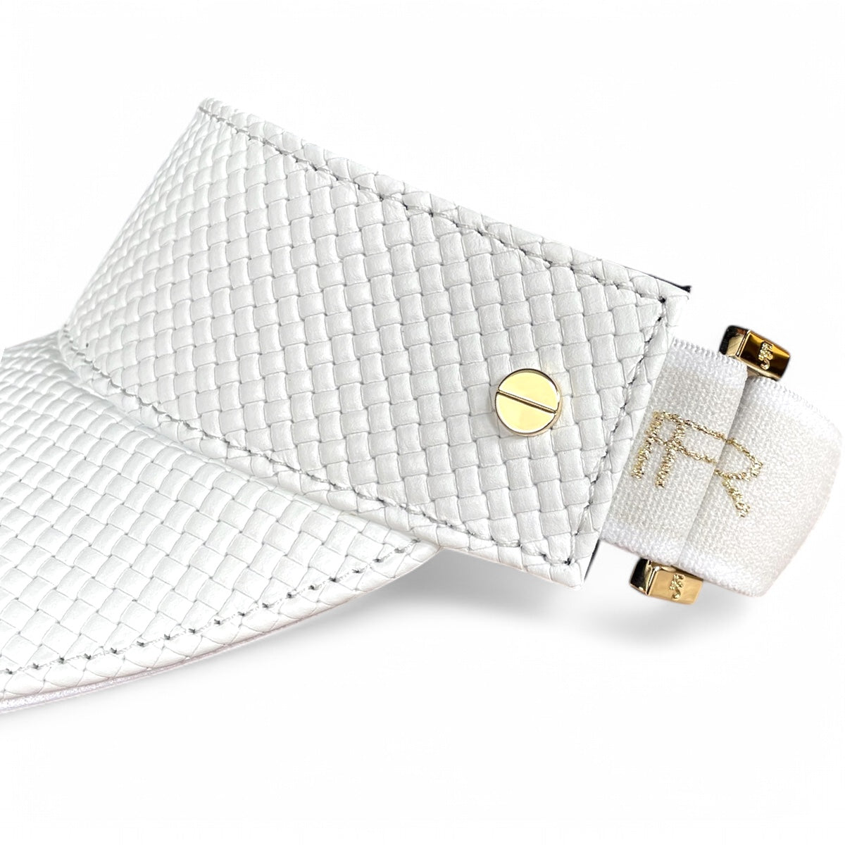 The Leather Visor - Blanc Tressê & Gold (Ltd. Ed.)