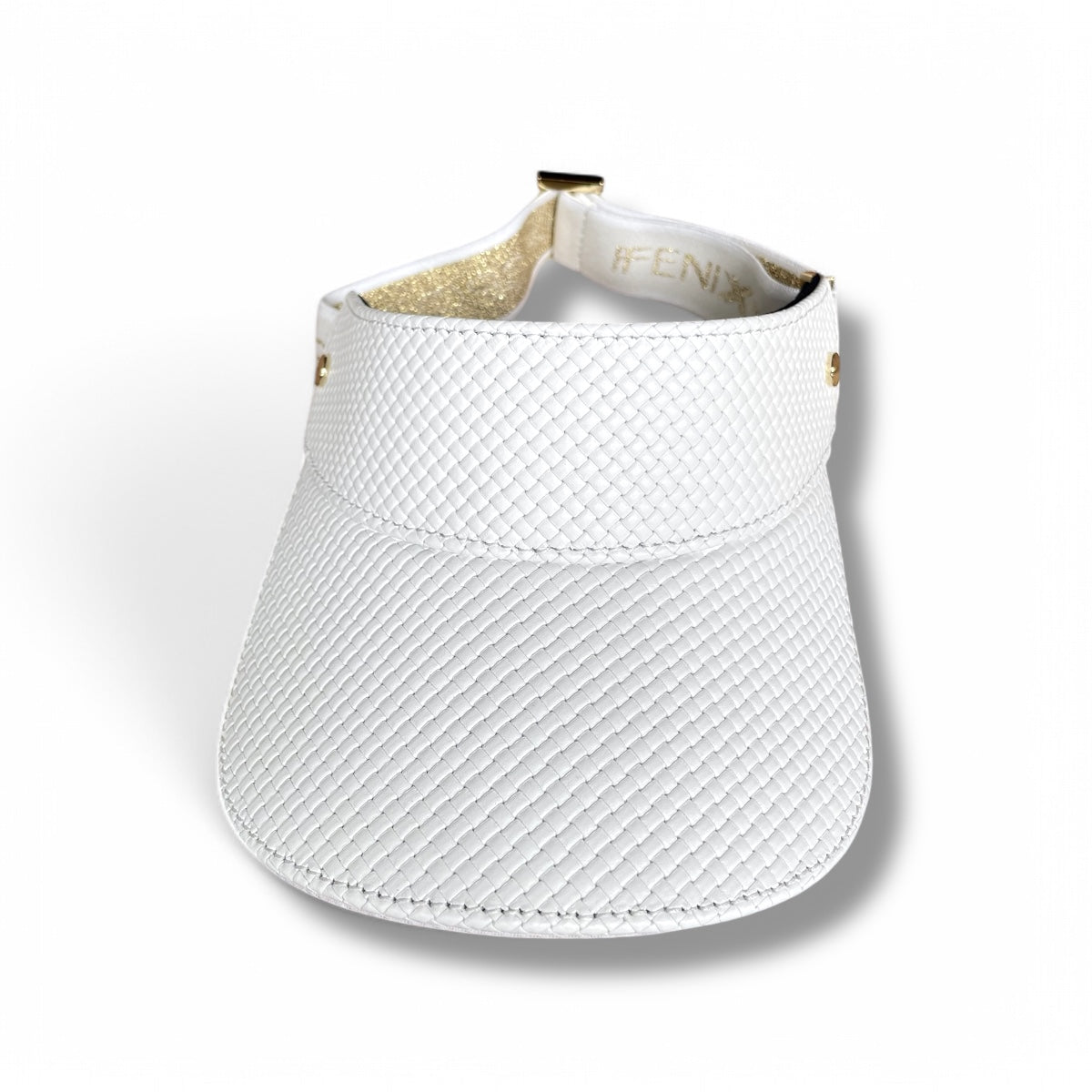 The Leather Visor - Blanc Tressê & Gold (Ltd. Ed.)