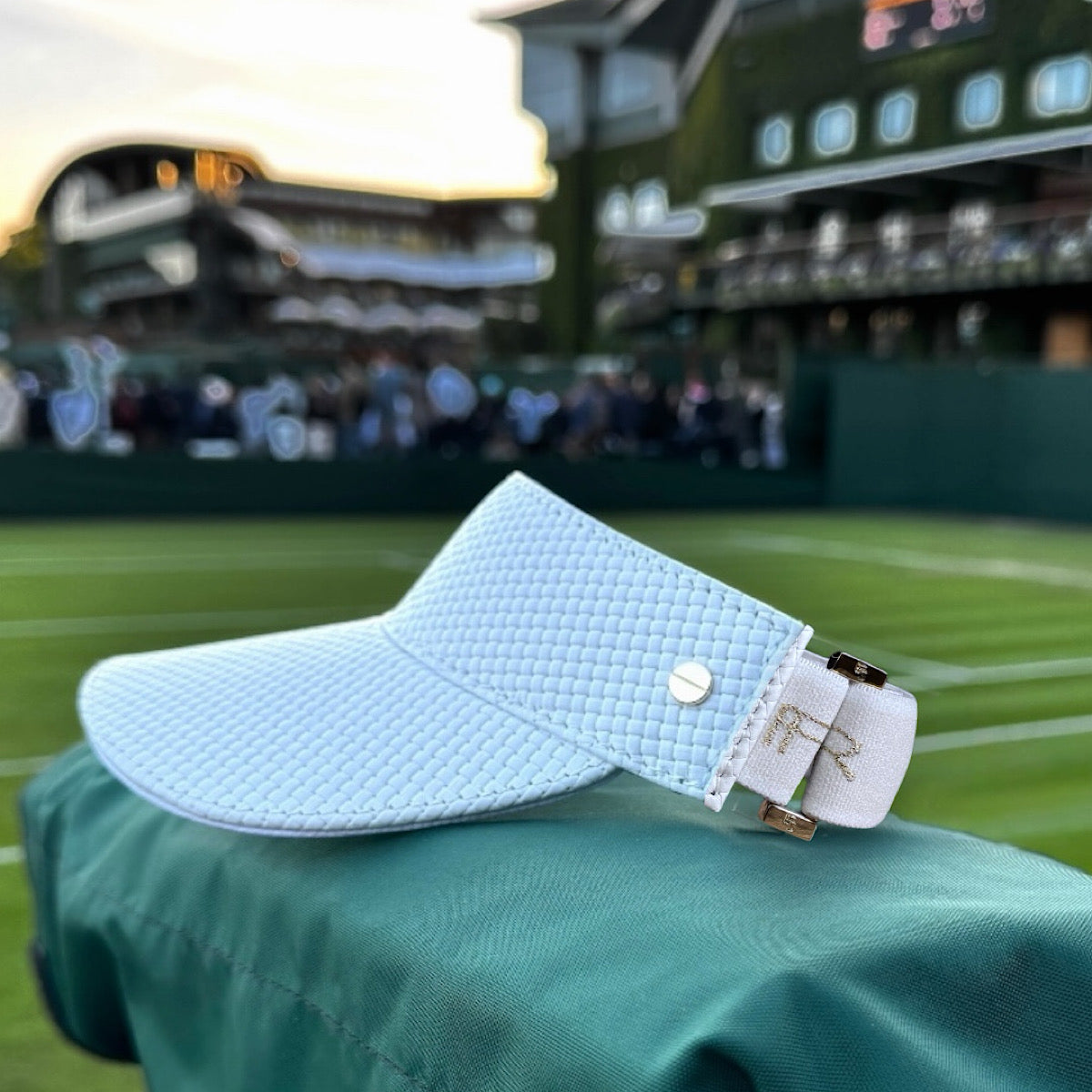 The Leather Visor - Blanc Tressê & Gold (Ltd. Ed.)