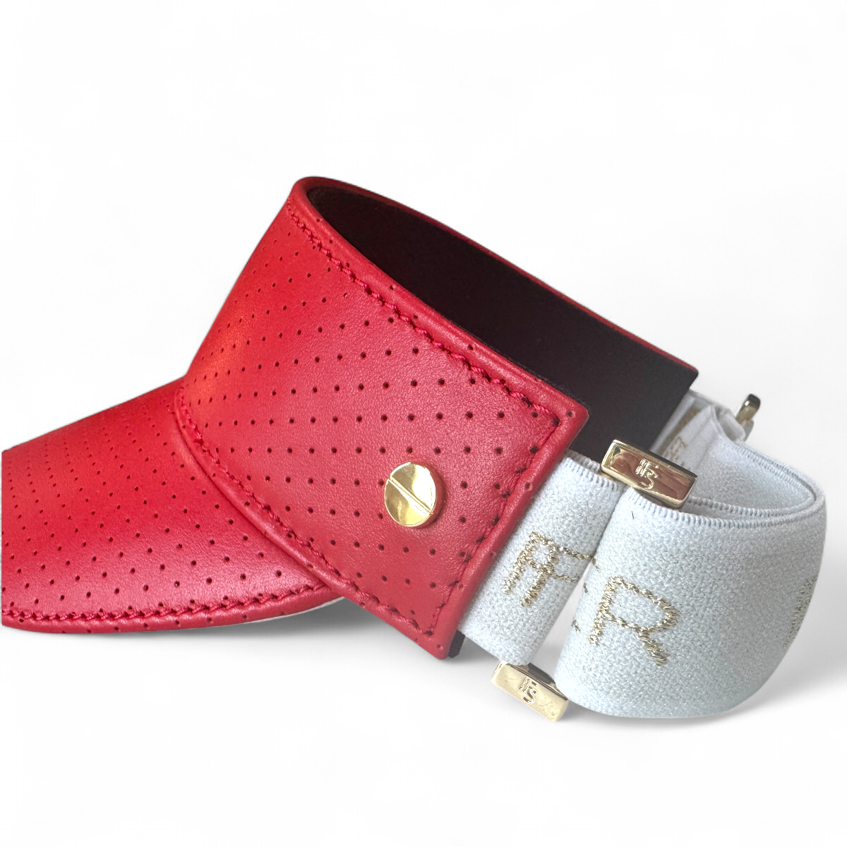 The Leather Visor - Red Soleil