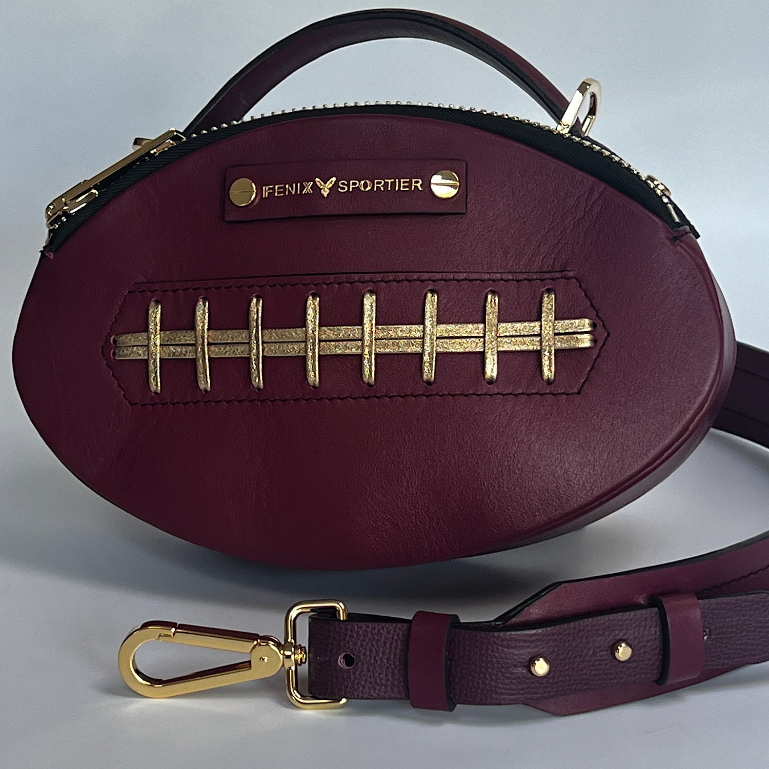 The Football Bag - Cardinal & Gold (special order)
