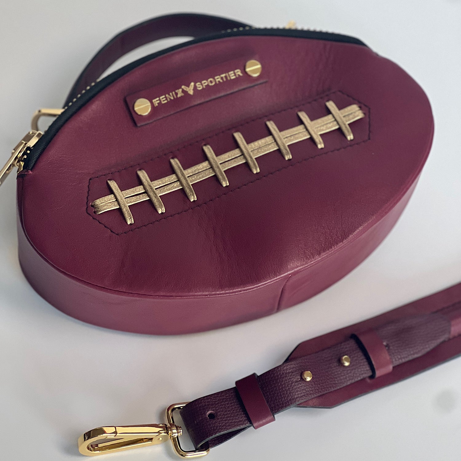 The Football Bag - Cardinal & Gold (special order)