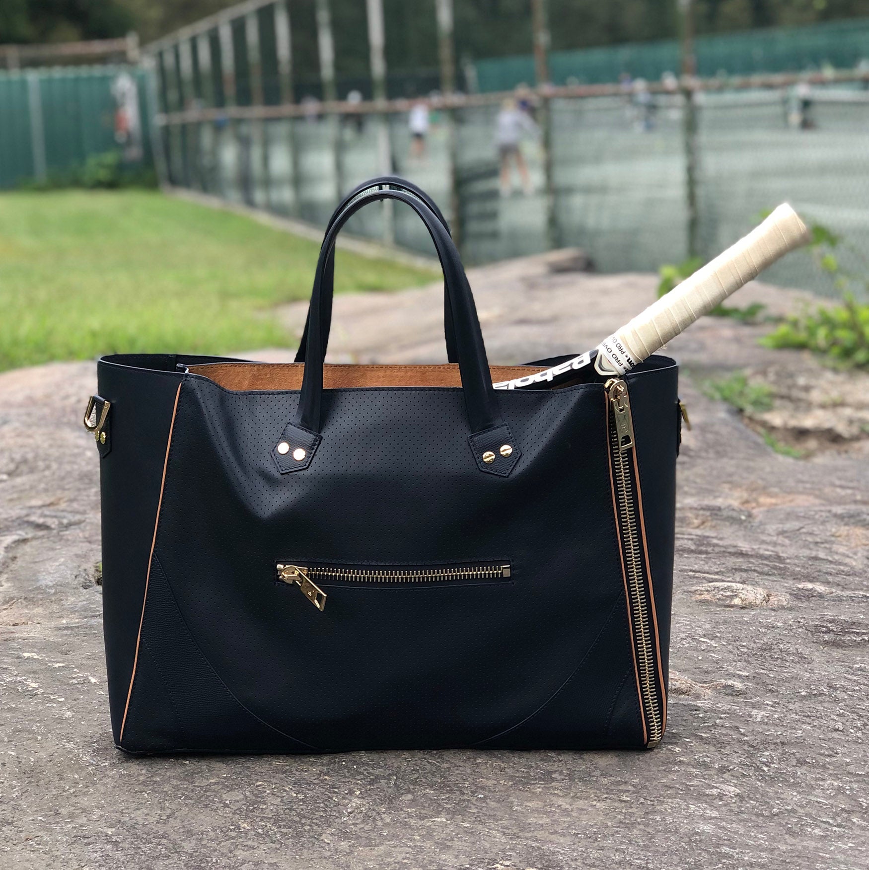 Major Bag (Navy Leather / Gold Hardware)