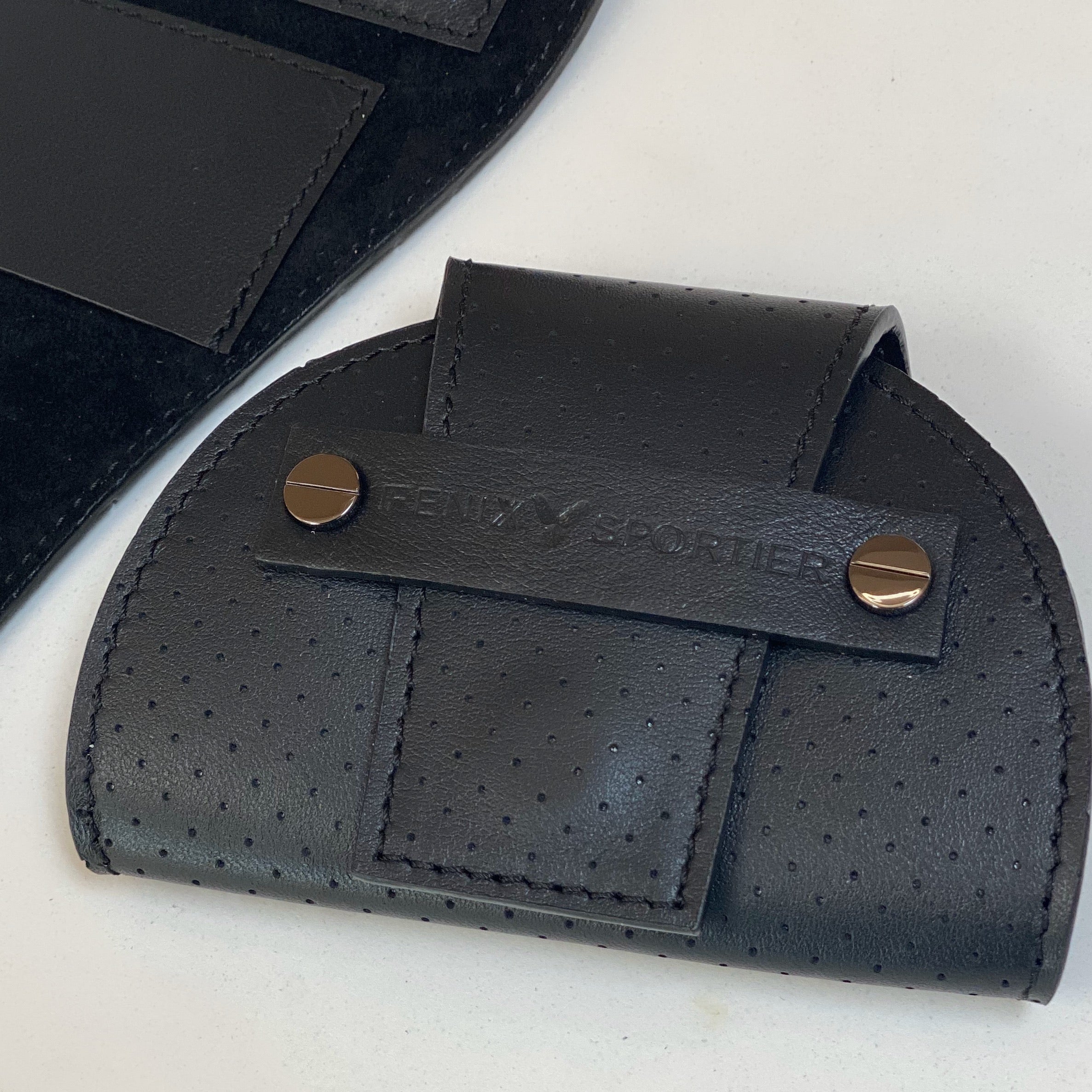 Tennis Lovers Wallet (Black Leather / Black Suede / Gunmetal)