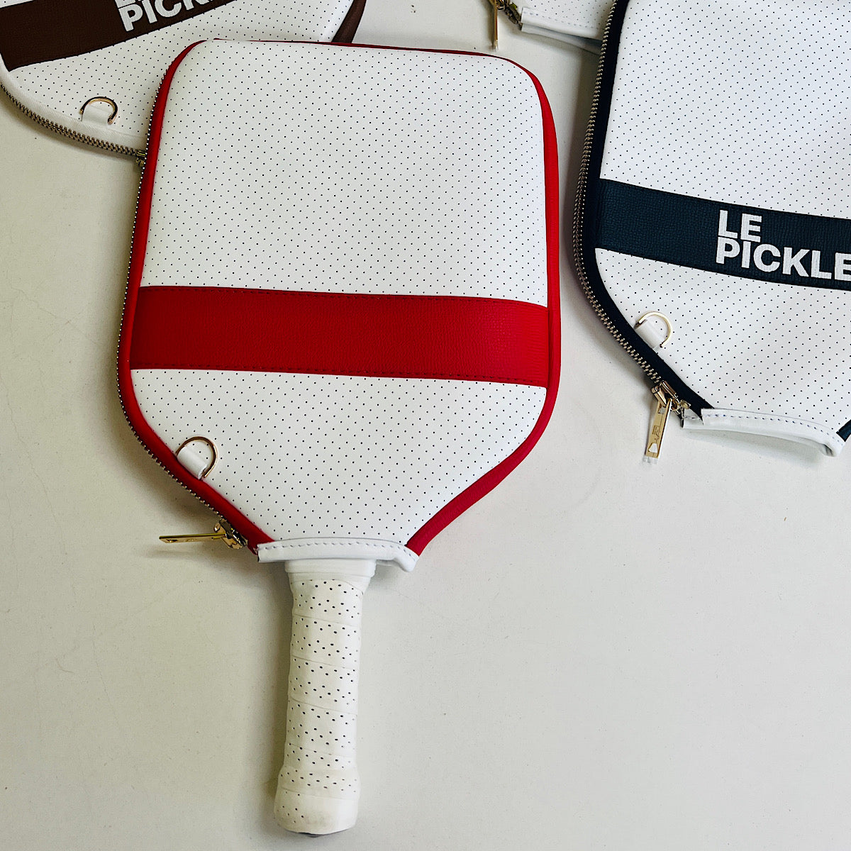 “The Addict” Pickleball Bag - White w/Red