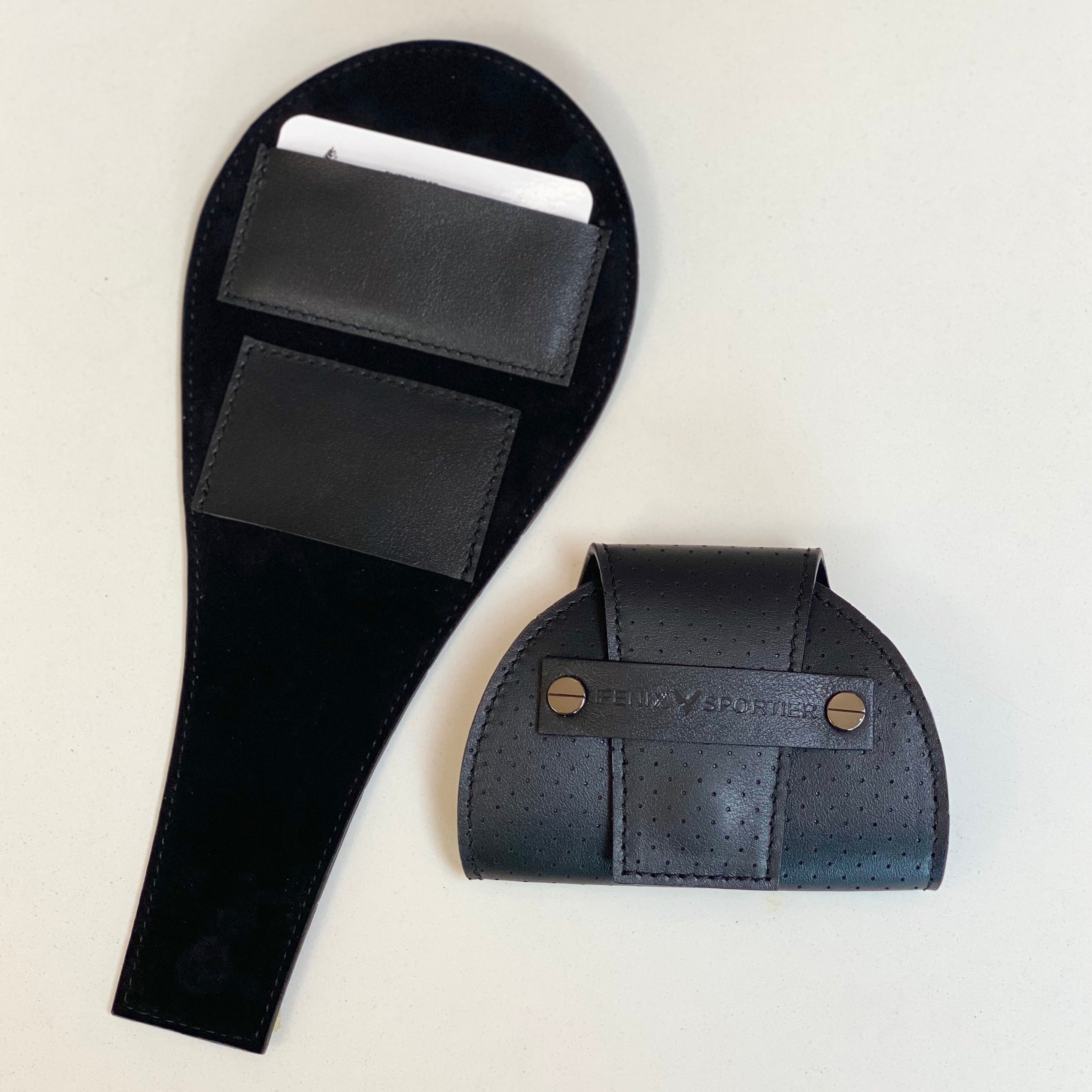 Tennis Lovers Wallet (Black Leather / Black Suede / Gunmetal)