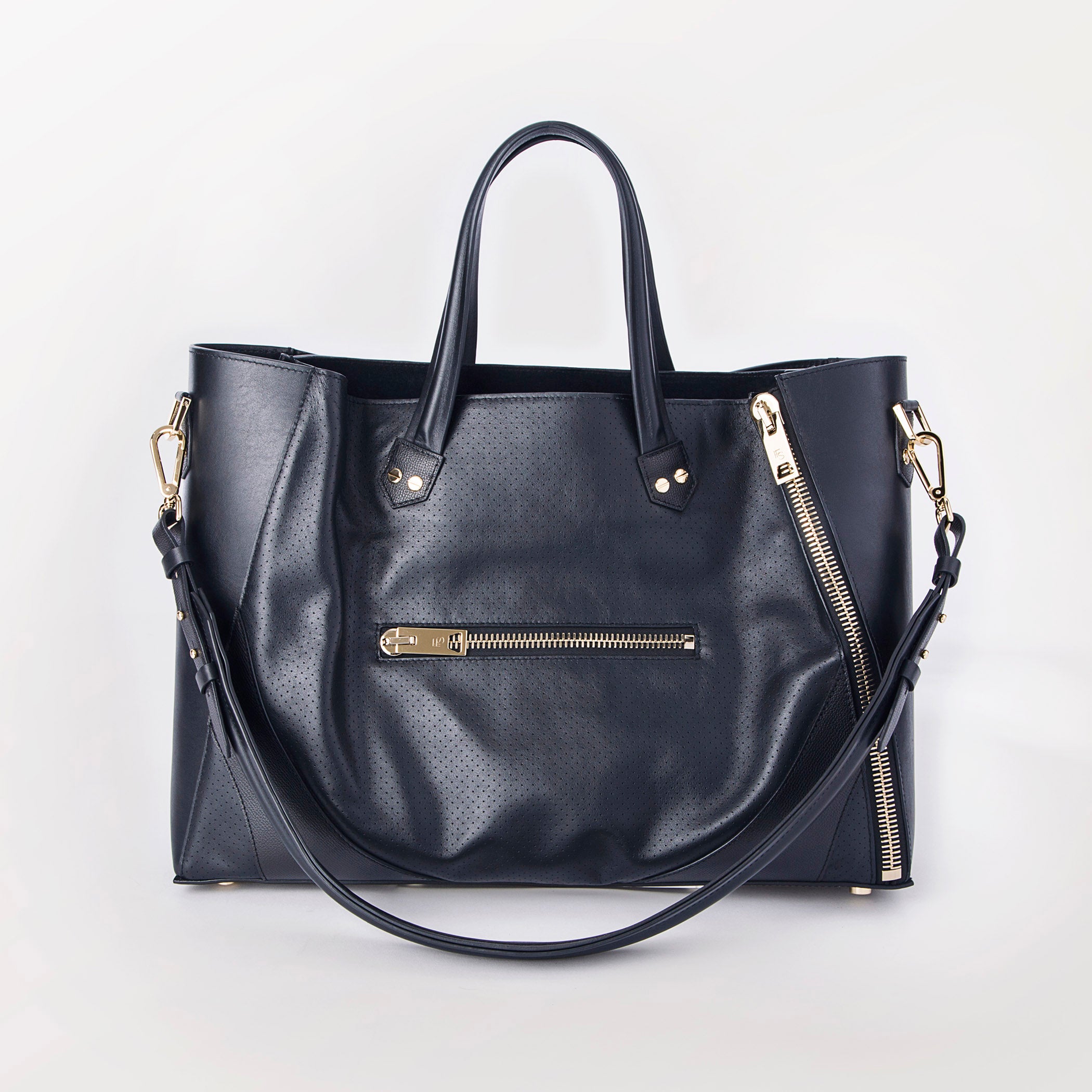 Major Bag (Navy Leather / Gold Hardware)