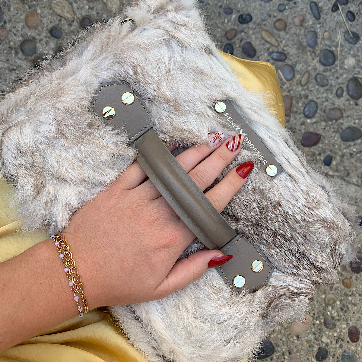 Just Let Go Clutch - Fur
