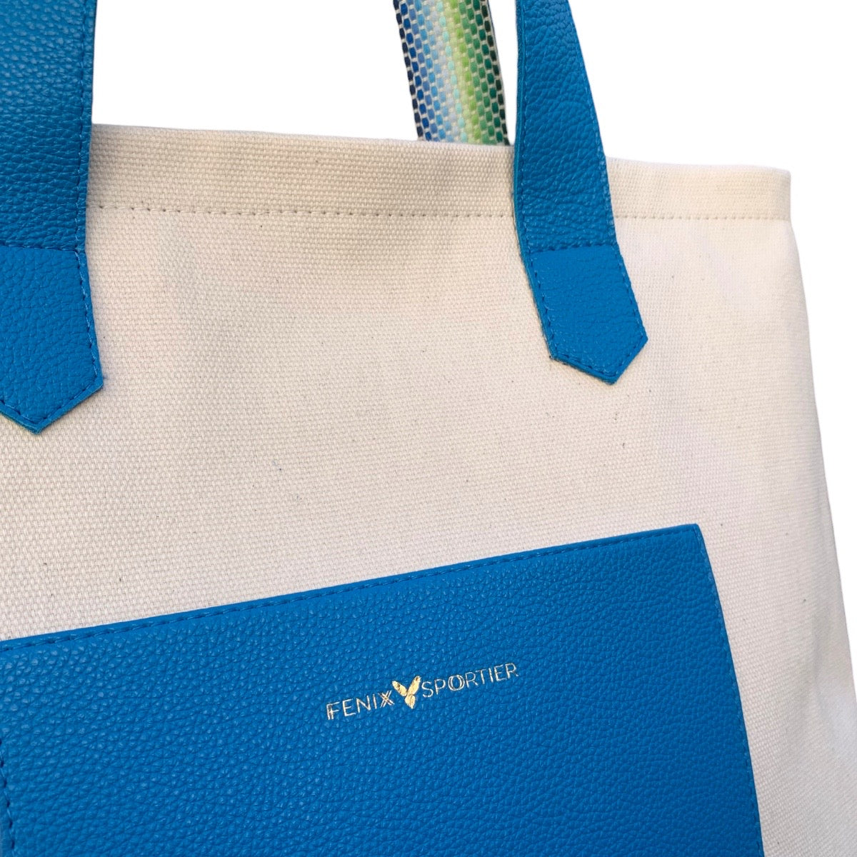 Play + Aprés Bag - Lagoon Blue / Natural Canvas