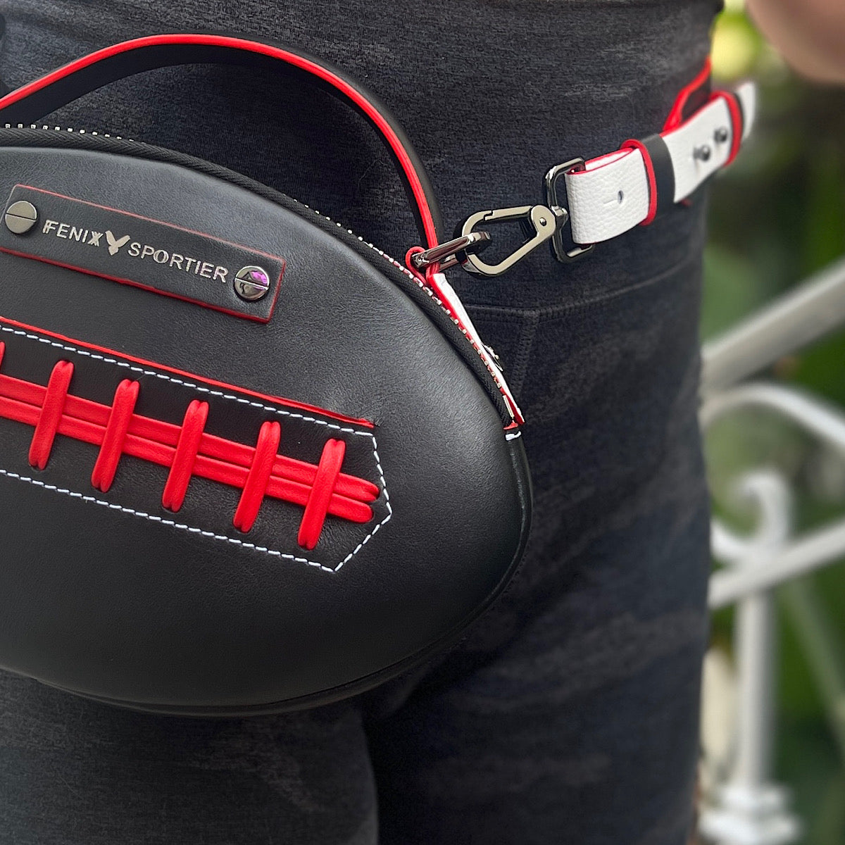 The Football Bag - Black / Red / White