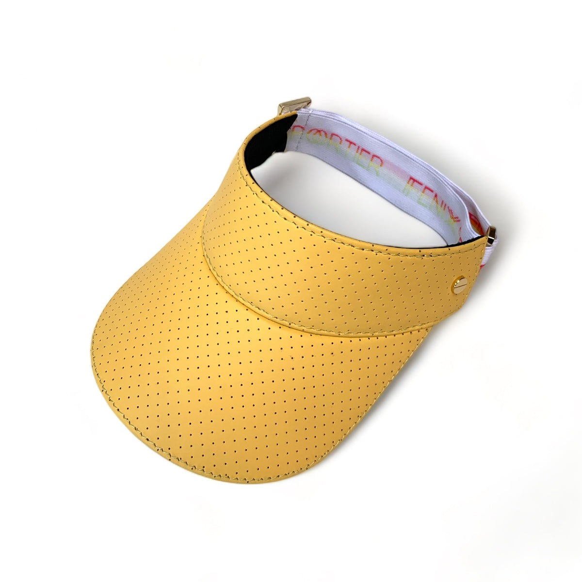 The Leather Visor - Pineapple Sorbet & Gold