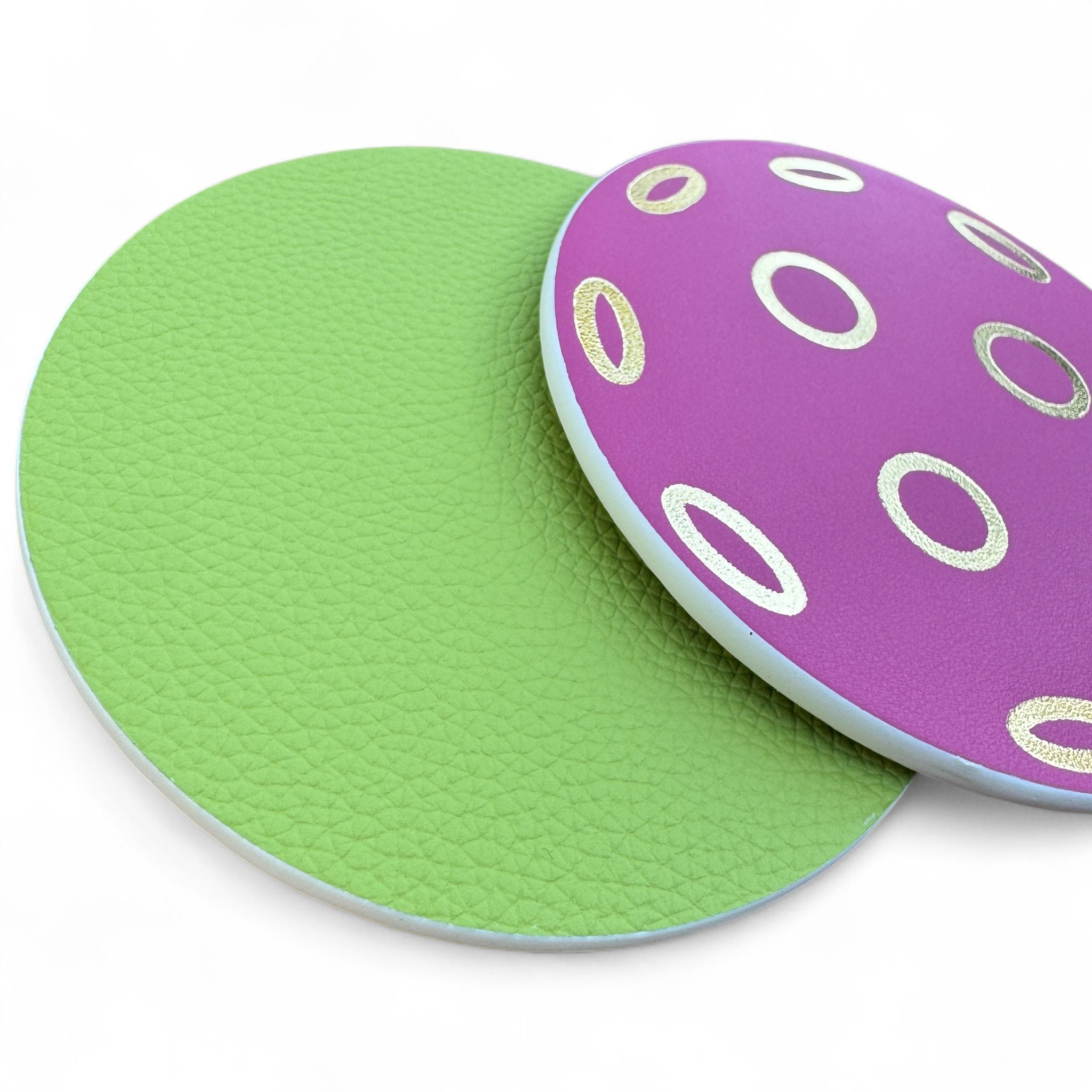Serve in Style Coasters - Pink Pickleball & Lime