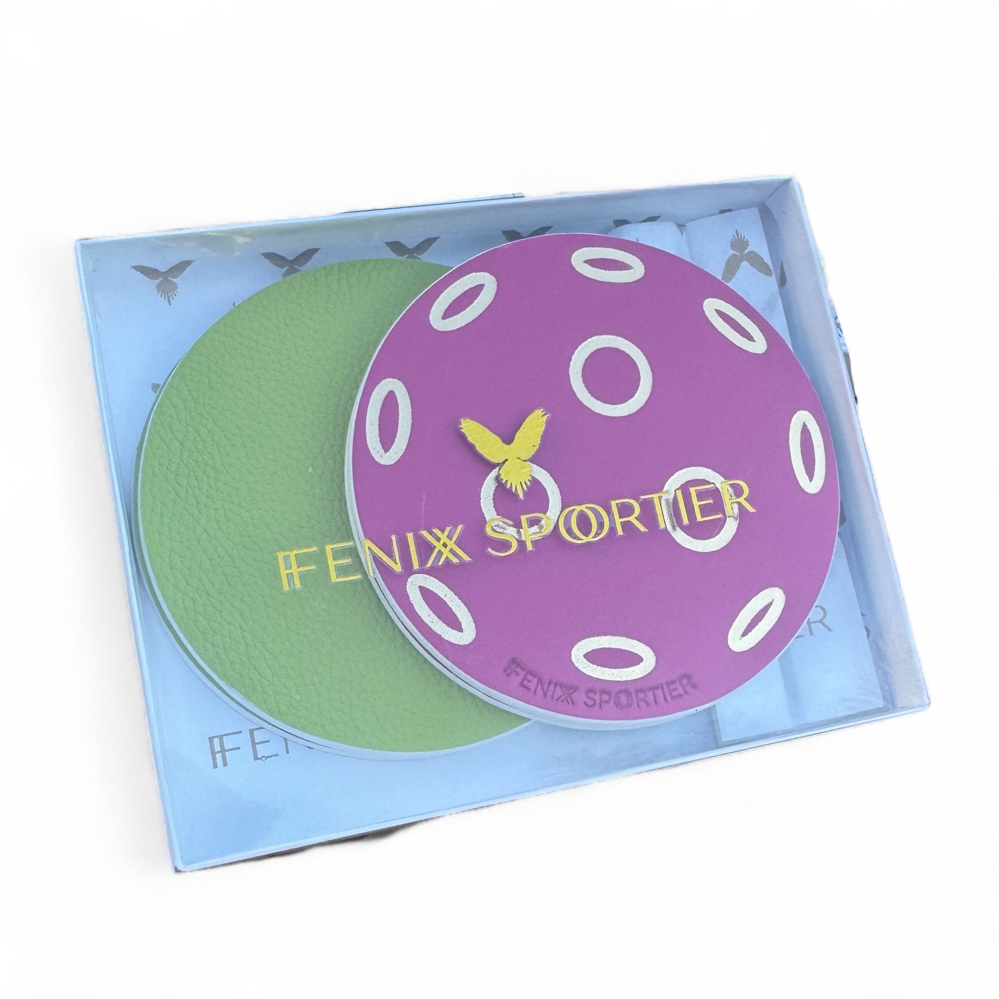 Serve in Style Coasters - Pink Pickleball & Lime