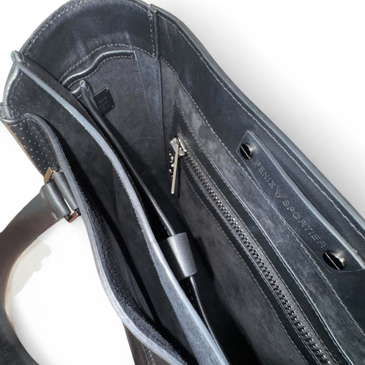 One Bag (Black Leather w/Gunmetal Hardware)