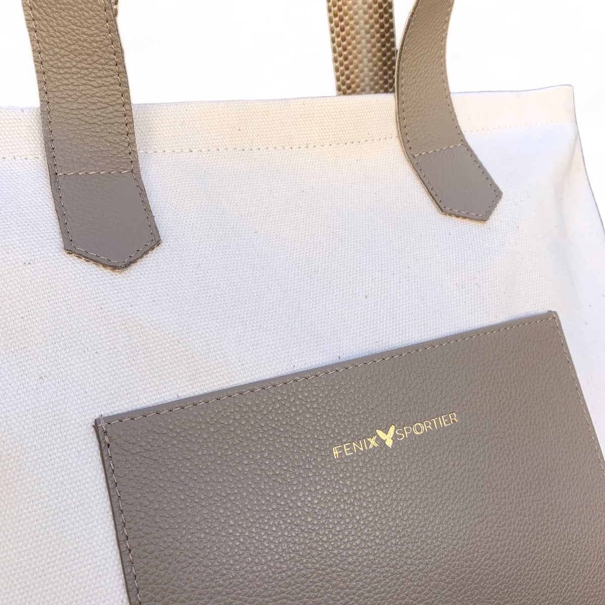 Play + Aprés Bag  - Creta Leather / Natural Canvas