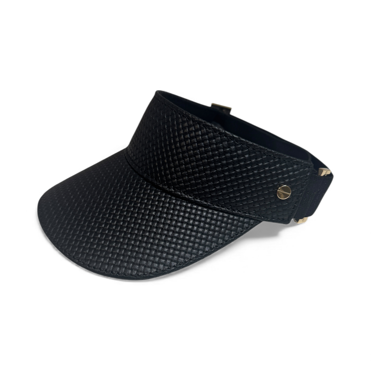 The Leather Visor - Tressê Noir & Gold (Ltd. Ed.)