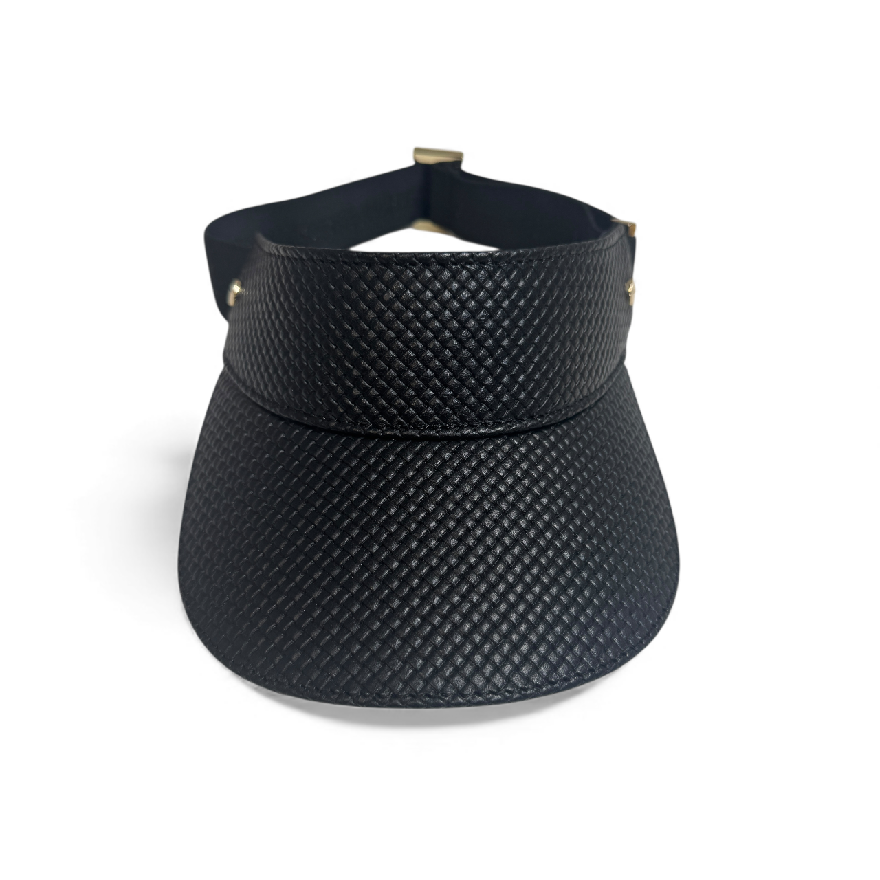 The Leather Visor - Tressê Noir & Gold (Ltd. Ed.)