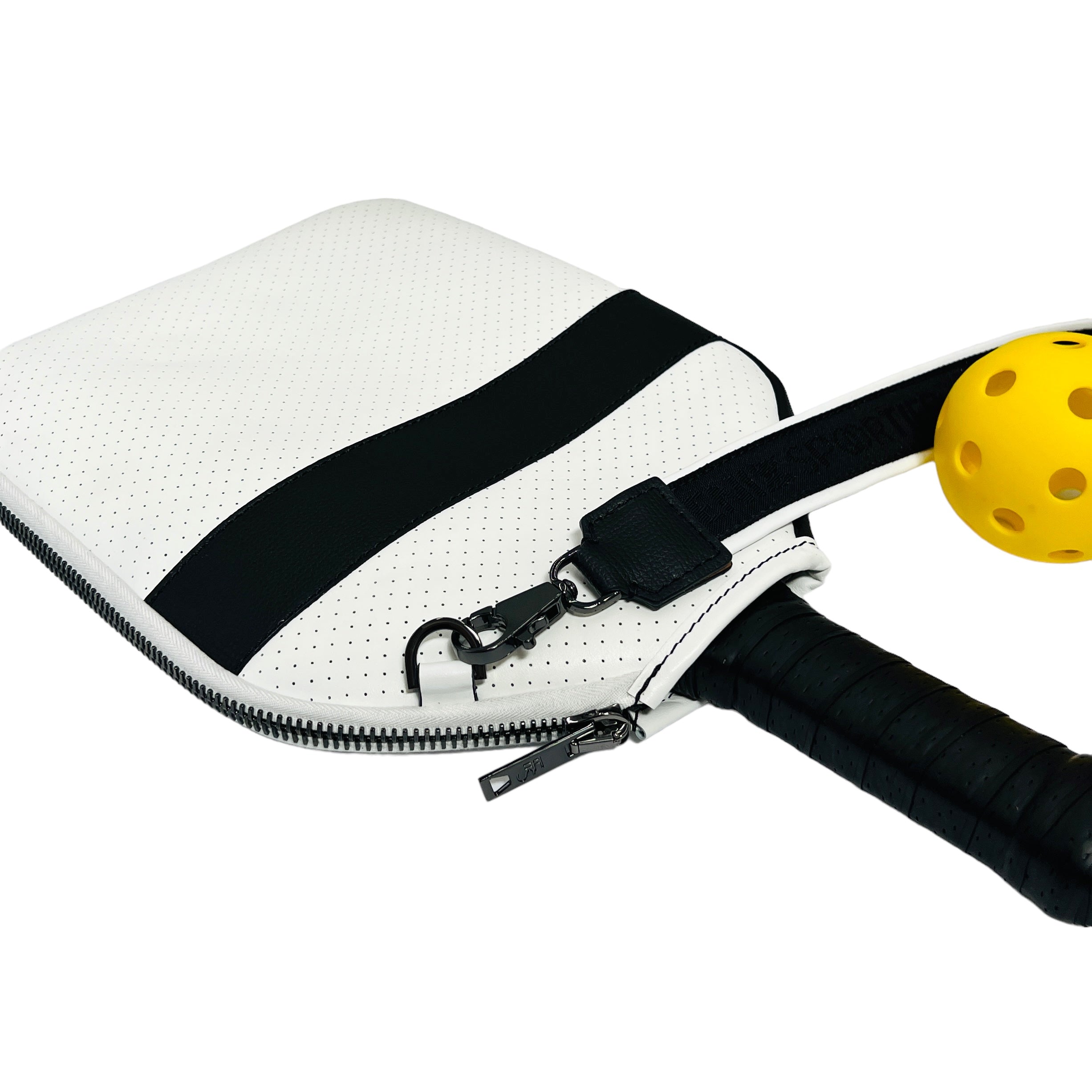 “The Addict” Pickleball Bag - White/Black