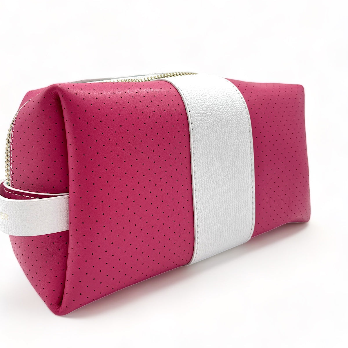 24/7 Bag - Fuchsia/White w/Gold