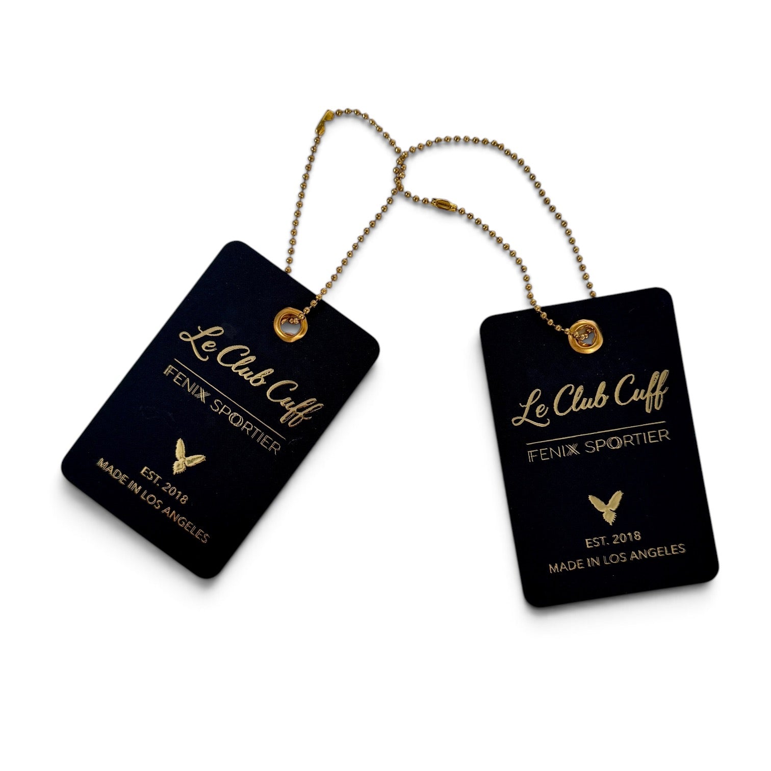 Le Club Cuffs: Navy/Navy & Gold