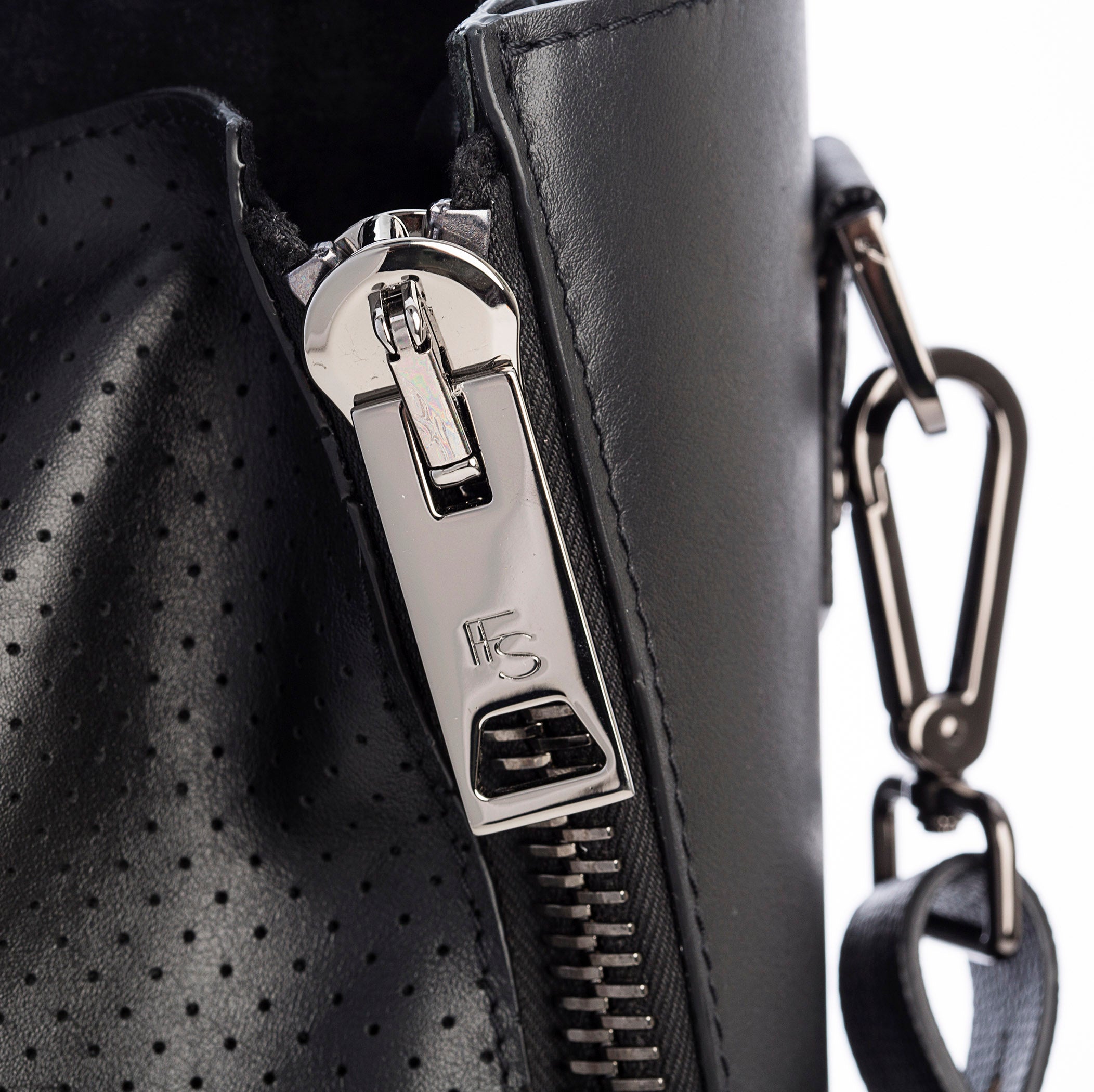 Major Bag (Black Leather/Gunmetal Hardware)