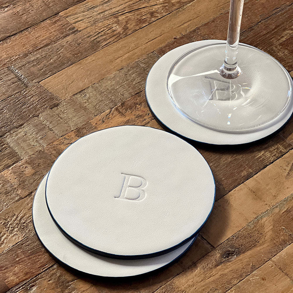 Custom Leather Coasters