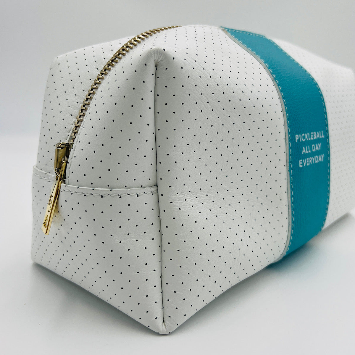 24/7 Bag - White/Aqua w/Gold