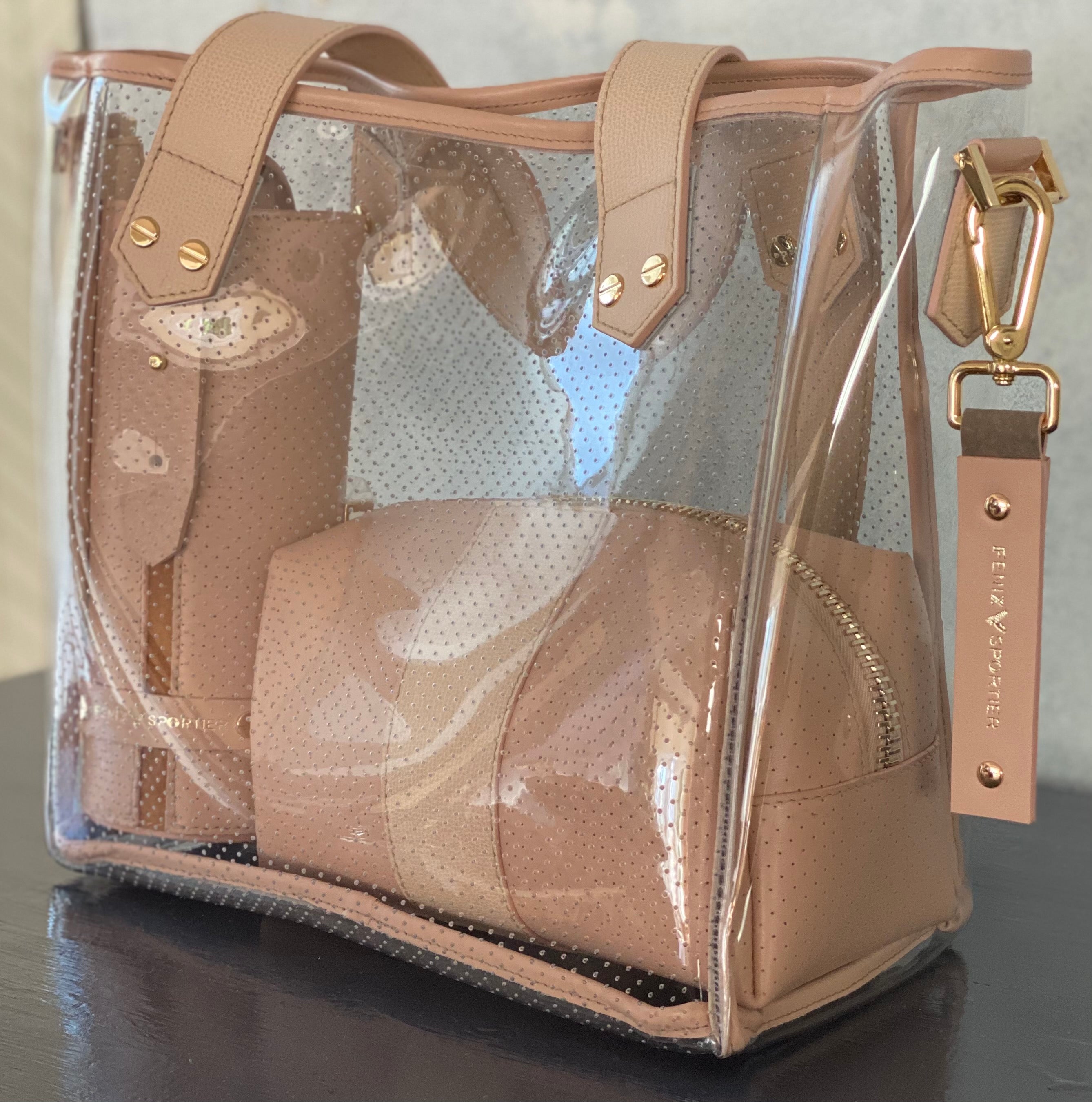 24/7 Bag - Blush Leather/Gold Zipper