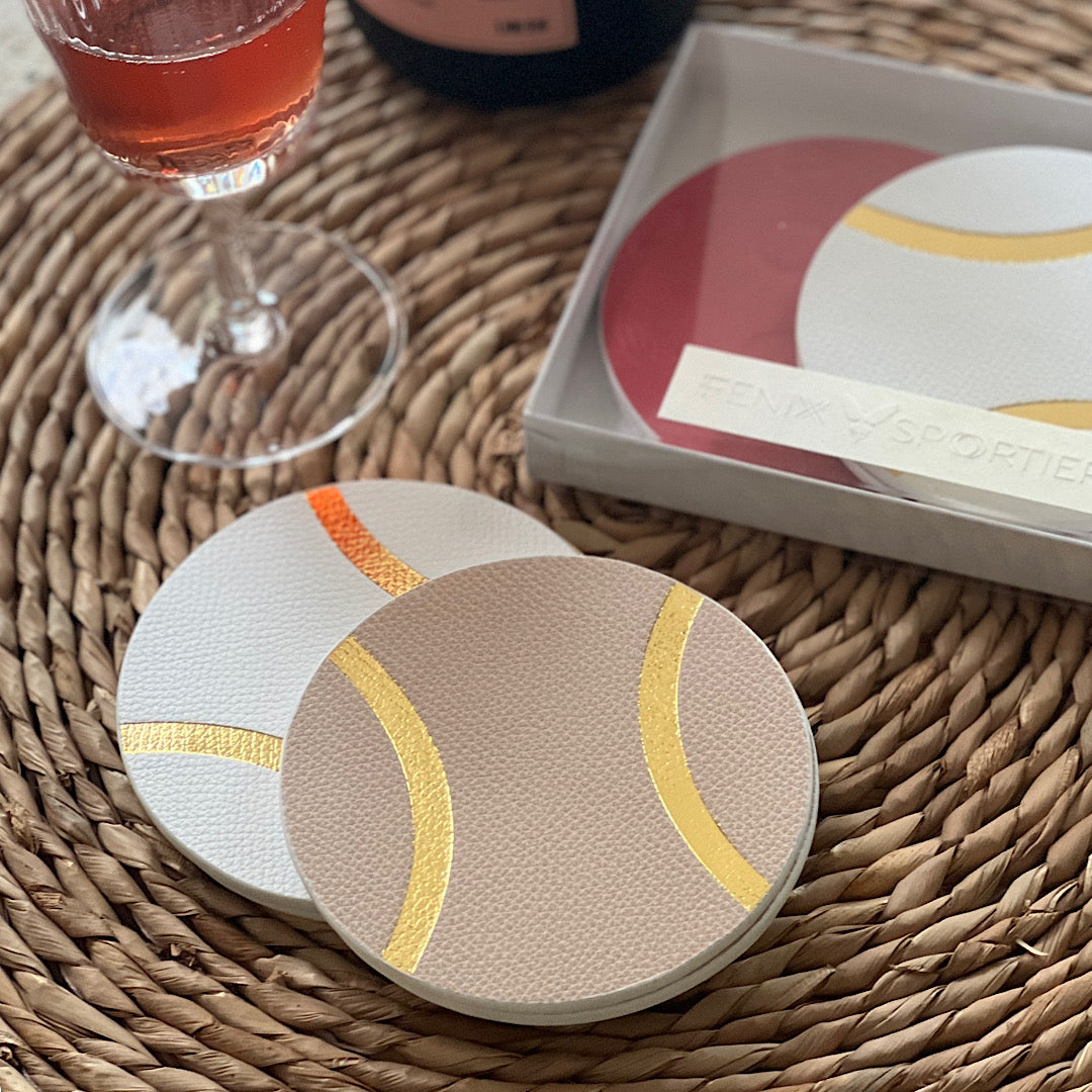 Serve in Style Coasters - Tennis