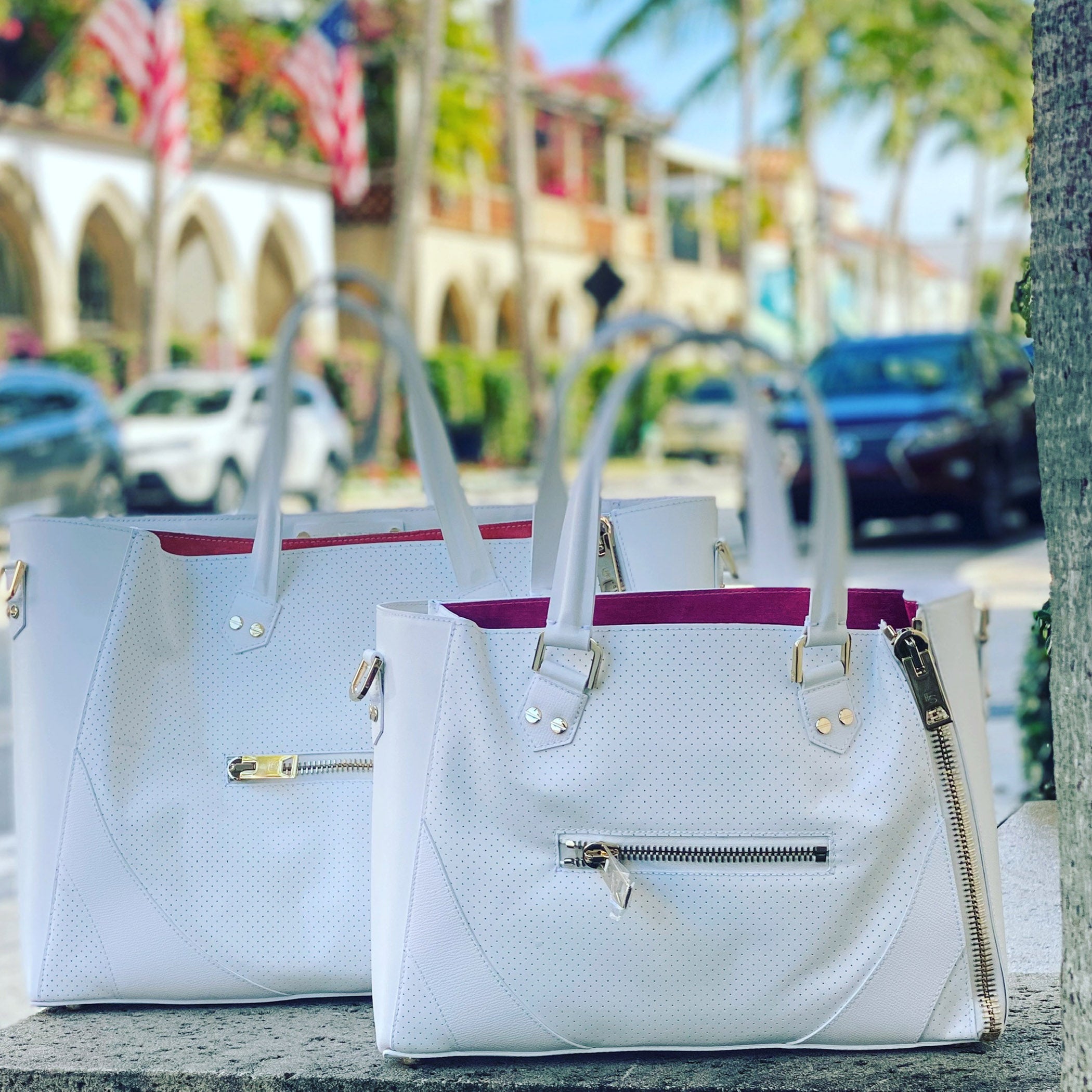 One Bag (White Leather w/Gold Hardware)