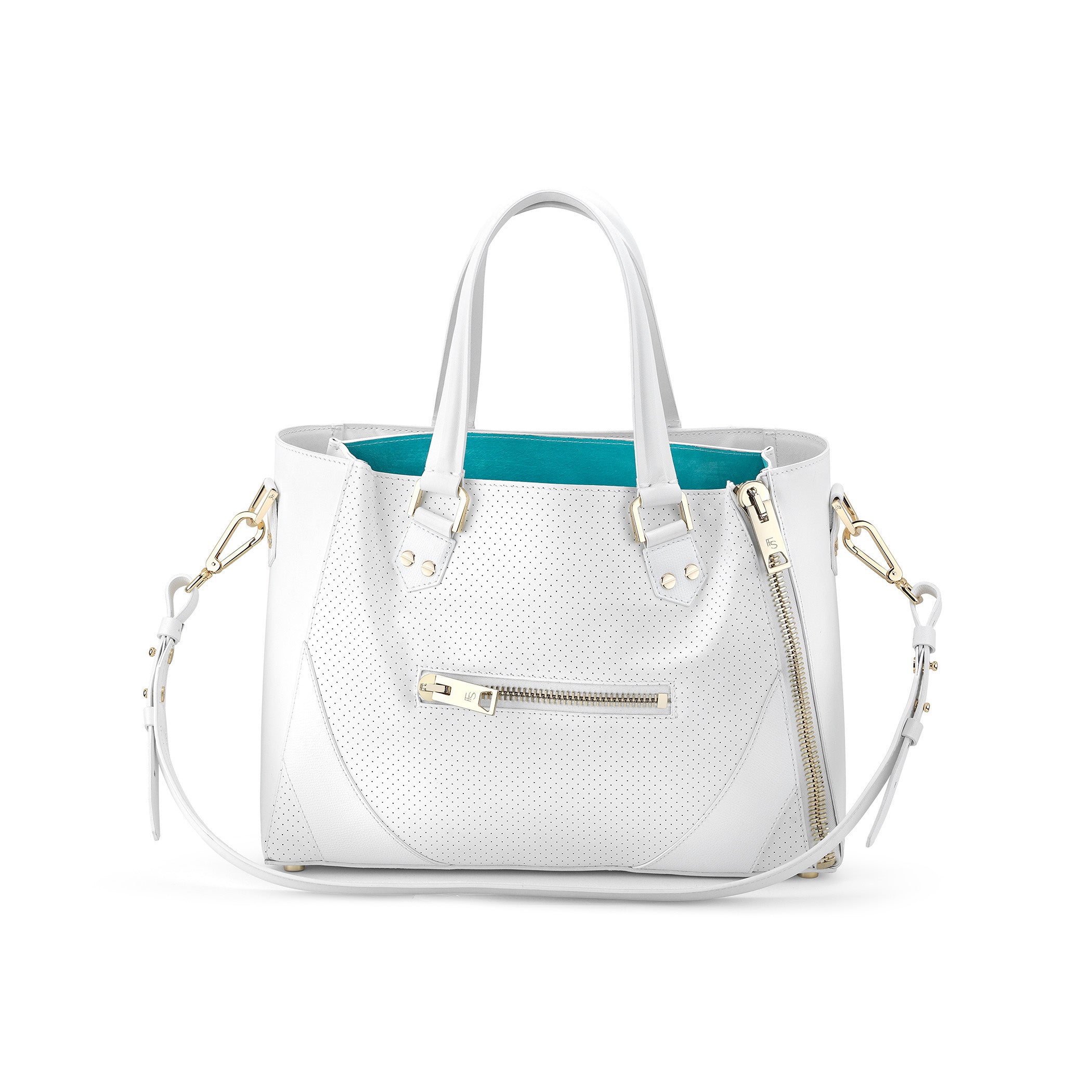 One Bag (White Leather w/Gold Hardware)