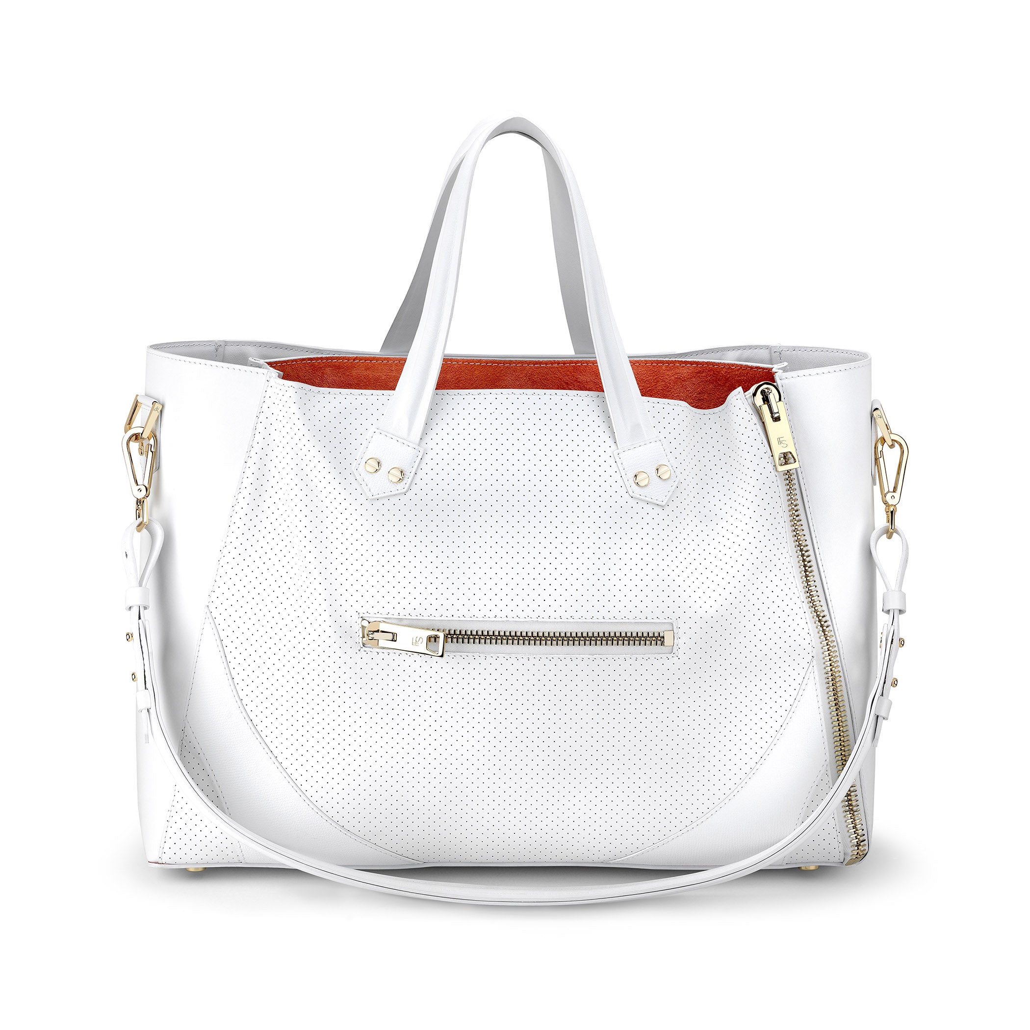 Major Bag (White Leather/Gold Hardware)